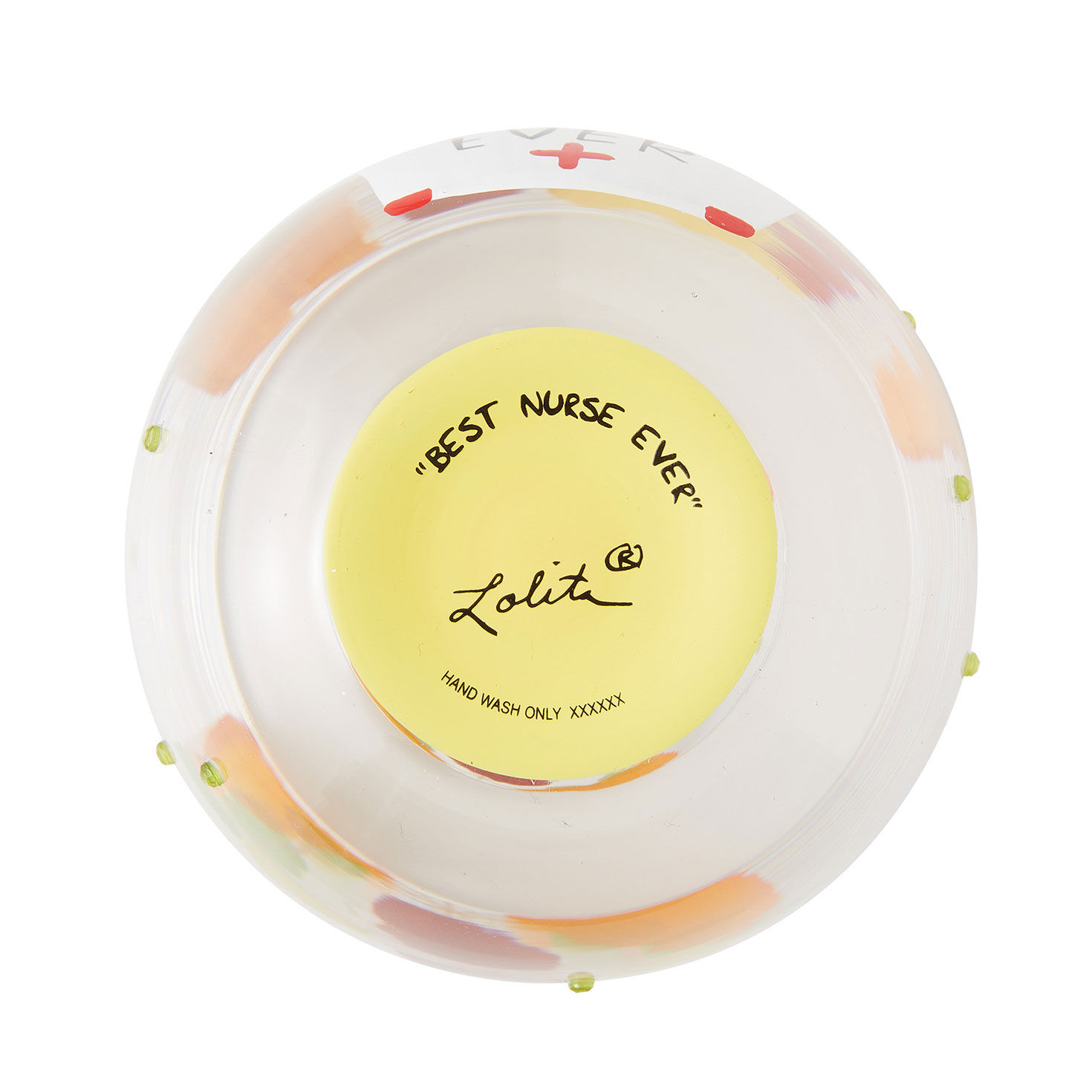 Lolita Best Nurse Handpainted Stemless Wine Glass, 20 oz., , large image number 3