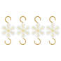 Mini Snowflake Metal Ornament Hooks, Set of 4, , large image number 1