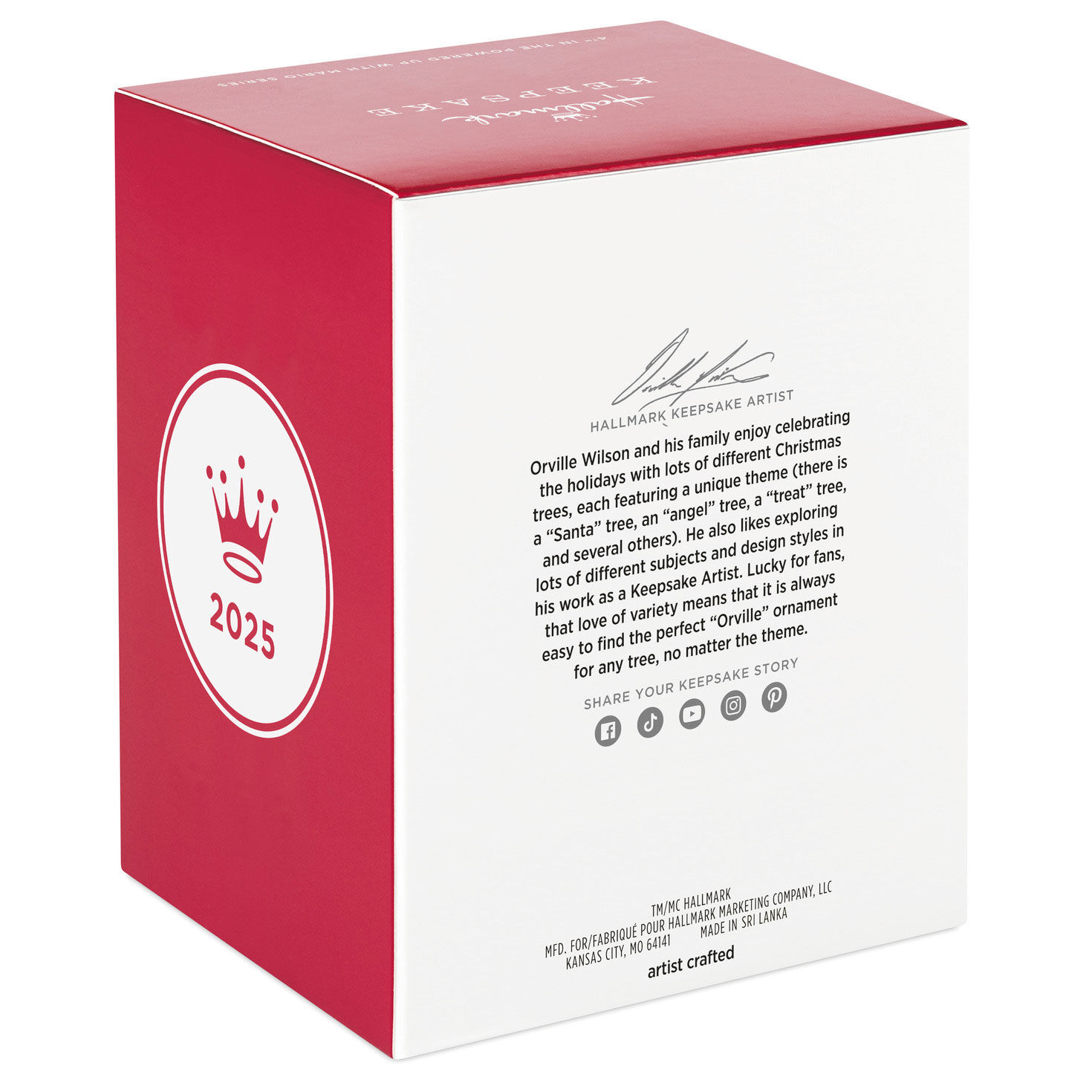 Super Mario Elephant Mario Keepsake Ornament package back image number 9