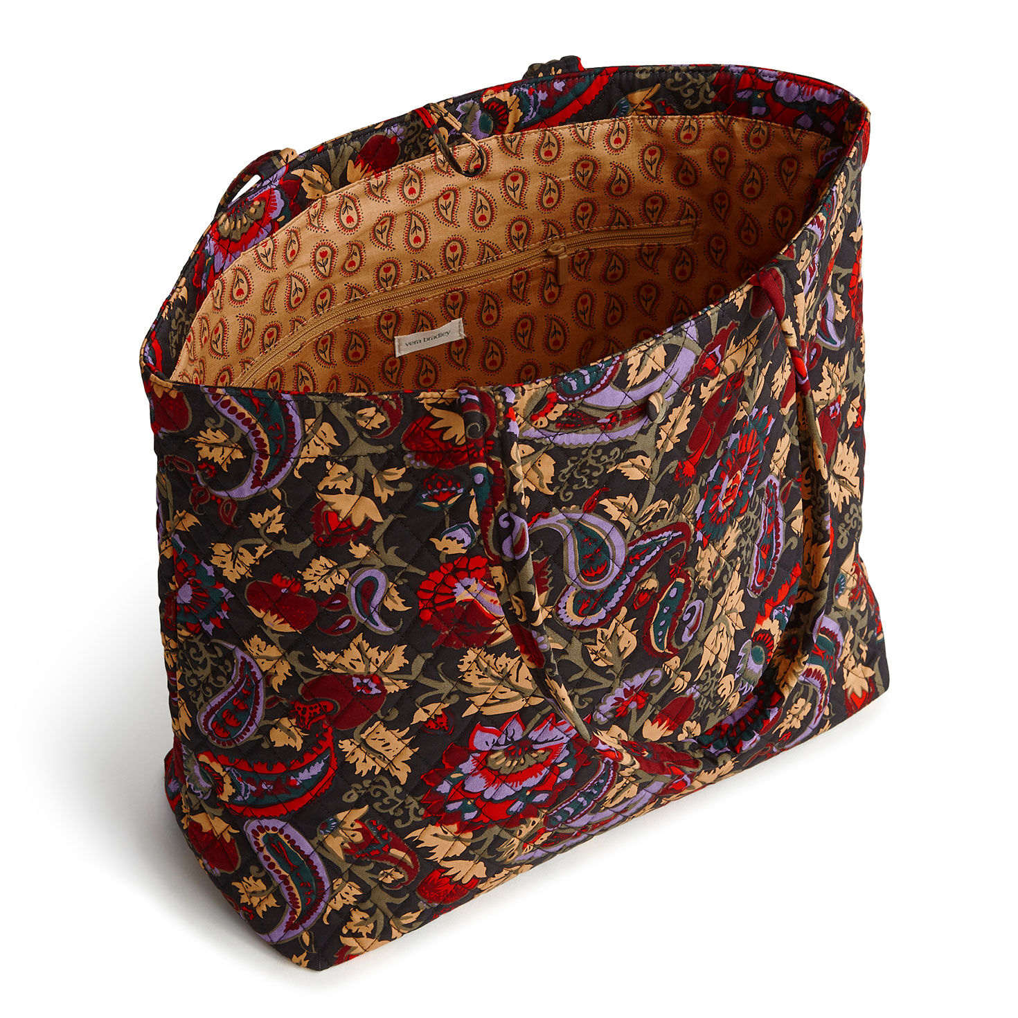 Vera Bradley Original Tote in Midnight Garden Paisley