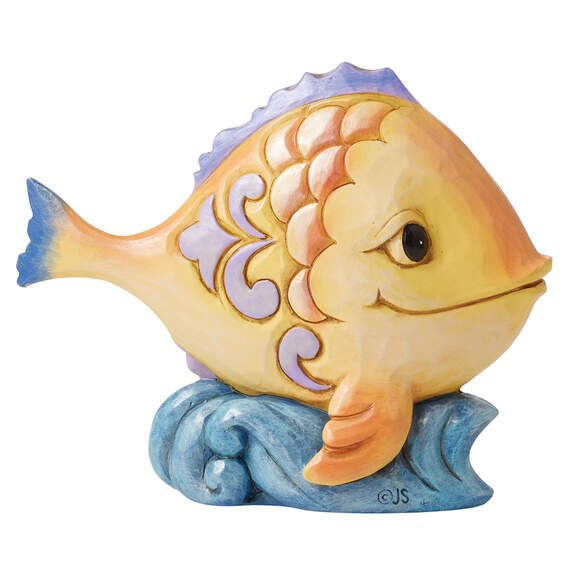 Jim Shore Mini Fish Figurine, 3.5"