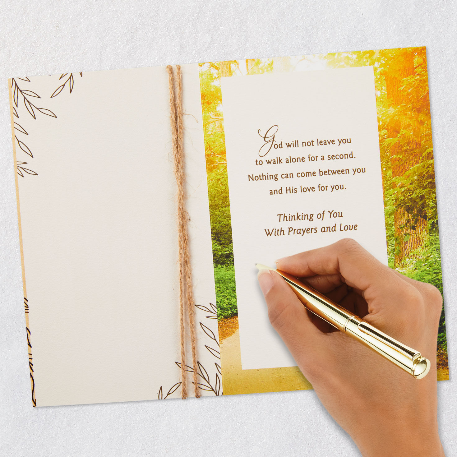 God Will Not Leave You Alone Religious Encouragement Card, , large image number 6