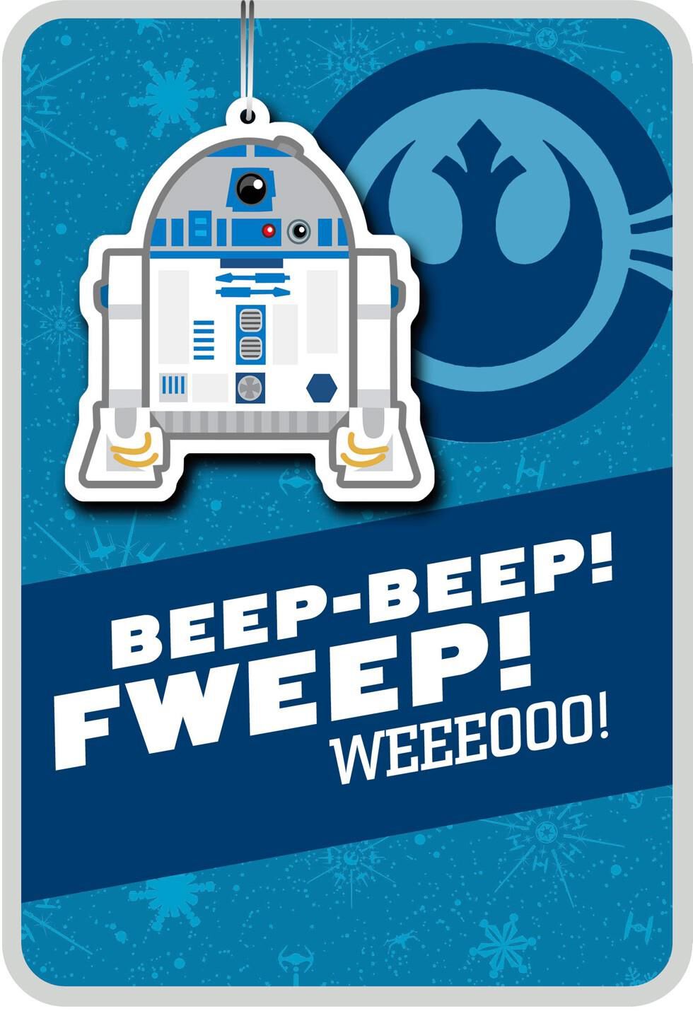 R2-D2™ Christmas Card With Ornament