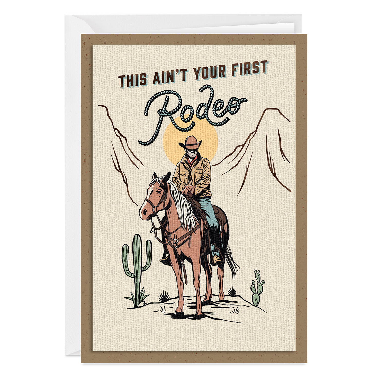 Not Your First Rodeo Custom Birthday Card