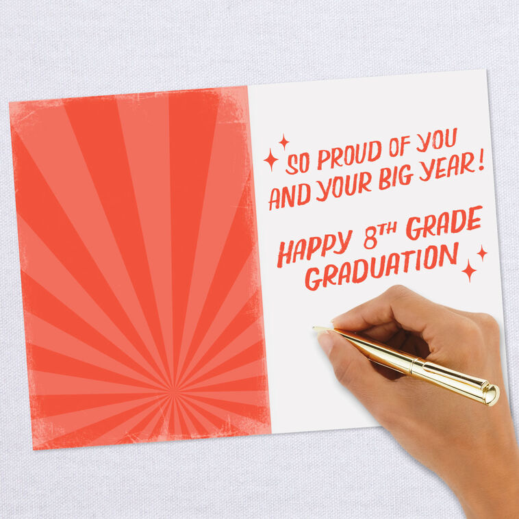 So Proud of You 8th Grade Graduation Card So Proud of You 8th Grade Graduation Card