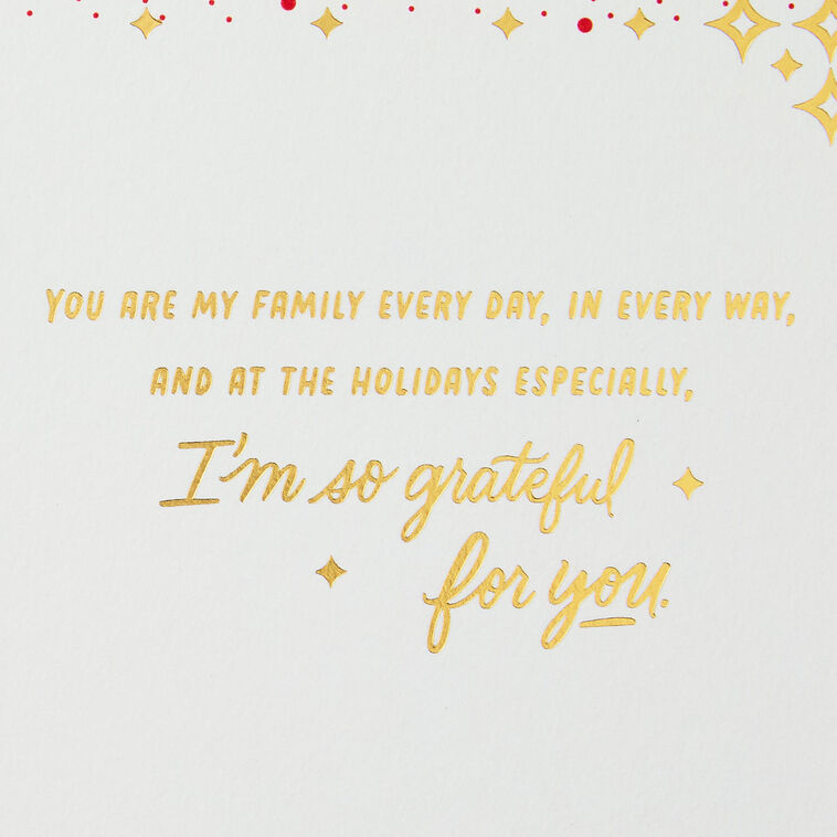 Red and Gold Lettering Friend Christmas Card Sentiment image number 3