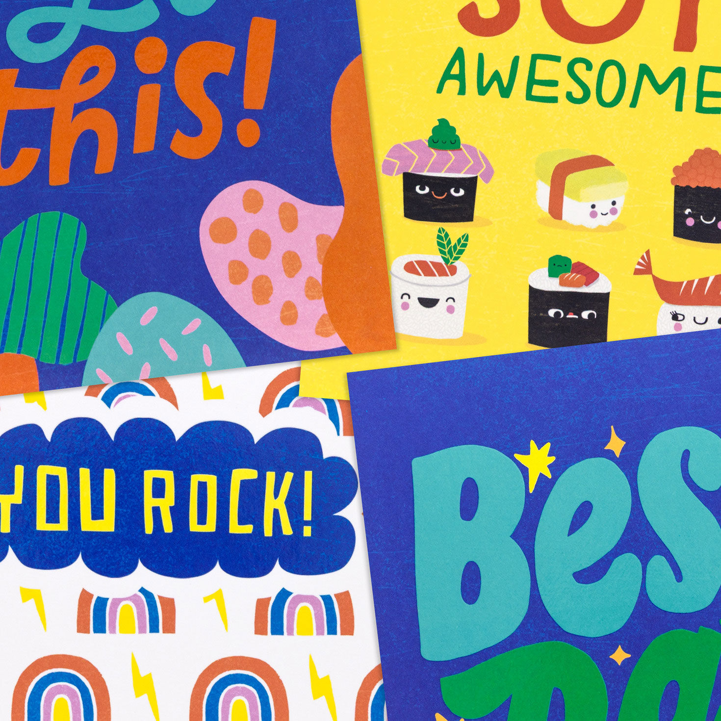 Sushi and Rainbows Encouragement Cards Assortment upclose view image number 5