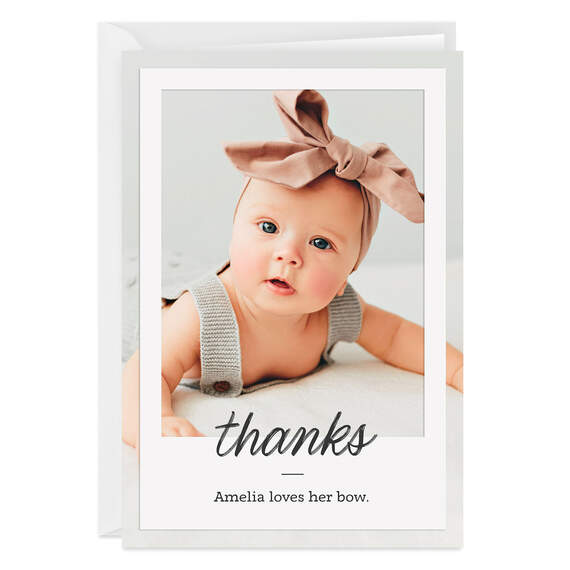 Personalized Snapshot Frame Thank-You Photo Card