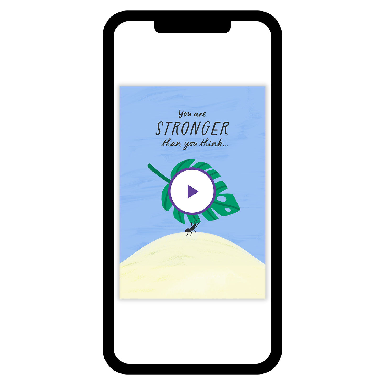 Stronger Than You Think Encouragement eCard