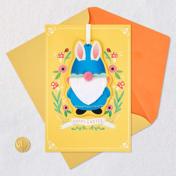 Happy Easter Gnome Easter Card With Ornament, , large image number 6