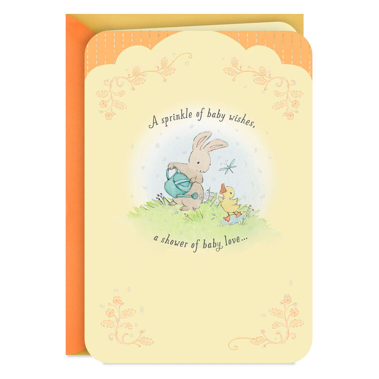 A Sprinkle of Wishes and Love Baby Shower Card