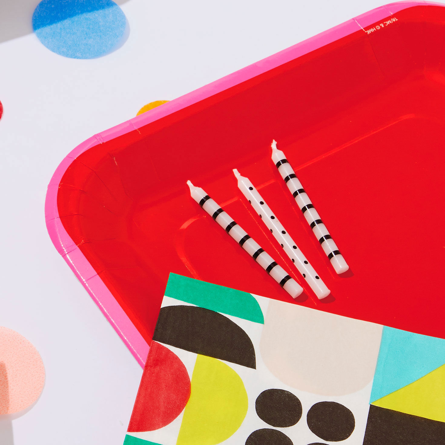 Amscan Dots Plus Stripes Party-Kerzen – Buntes Party-Zubehör Für Jeden Anlass