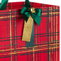 Painterly Plaid Extra-Deep Christmas Gift Bag Handle Detail image number 4