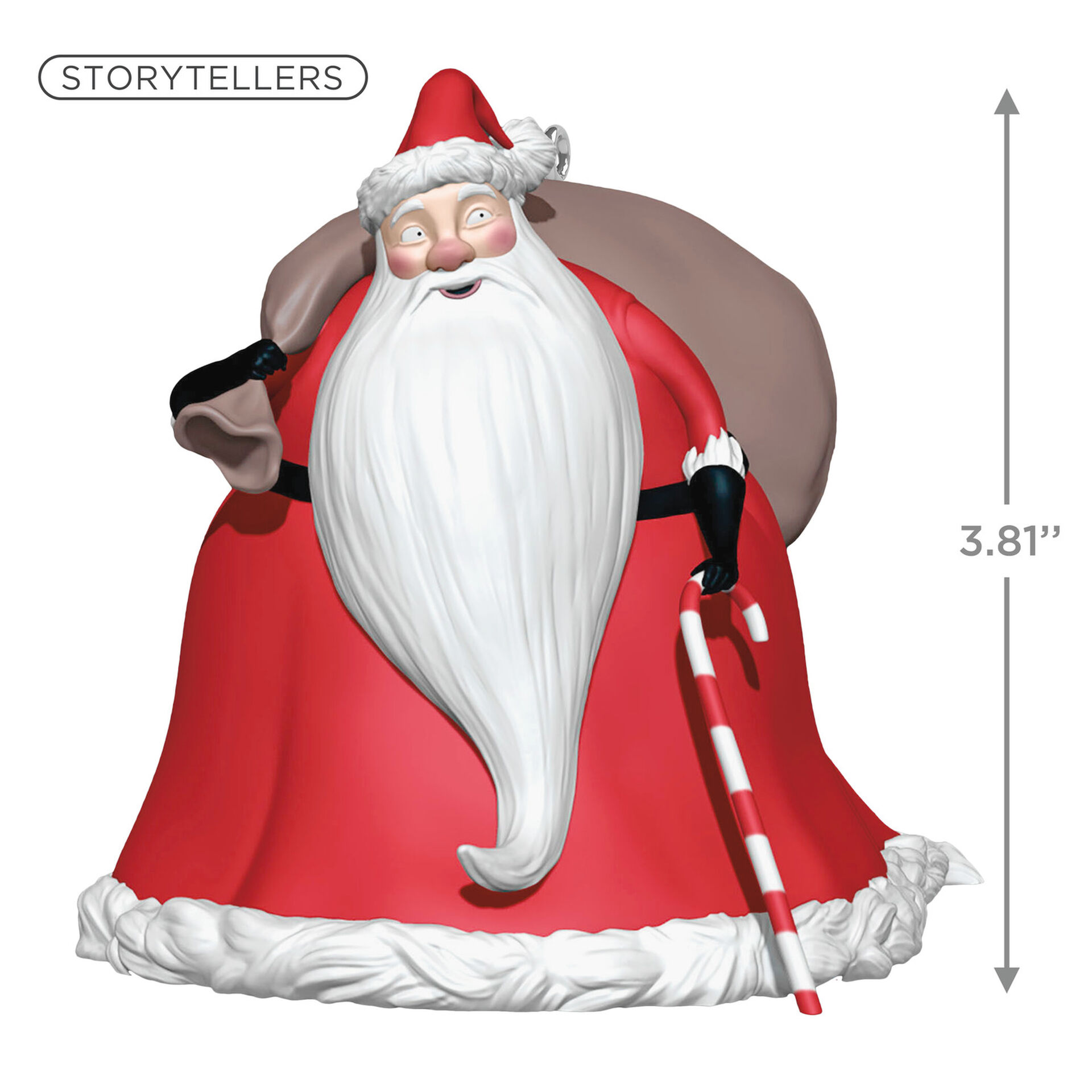 Disney Tim Burton S The Nightmare Before Christmas Collection Santa Claus Ornament With Light And Sound Keepsake Ornaments Hallmark