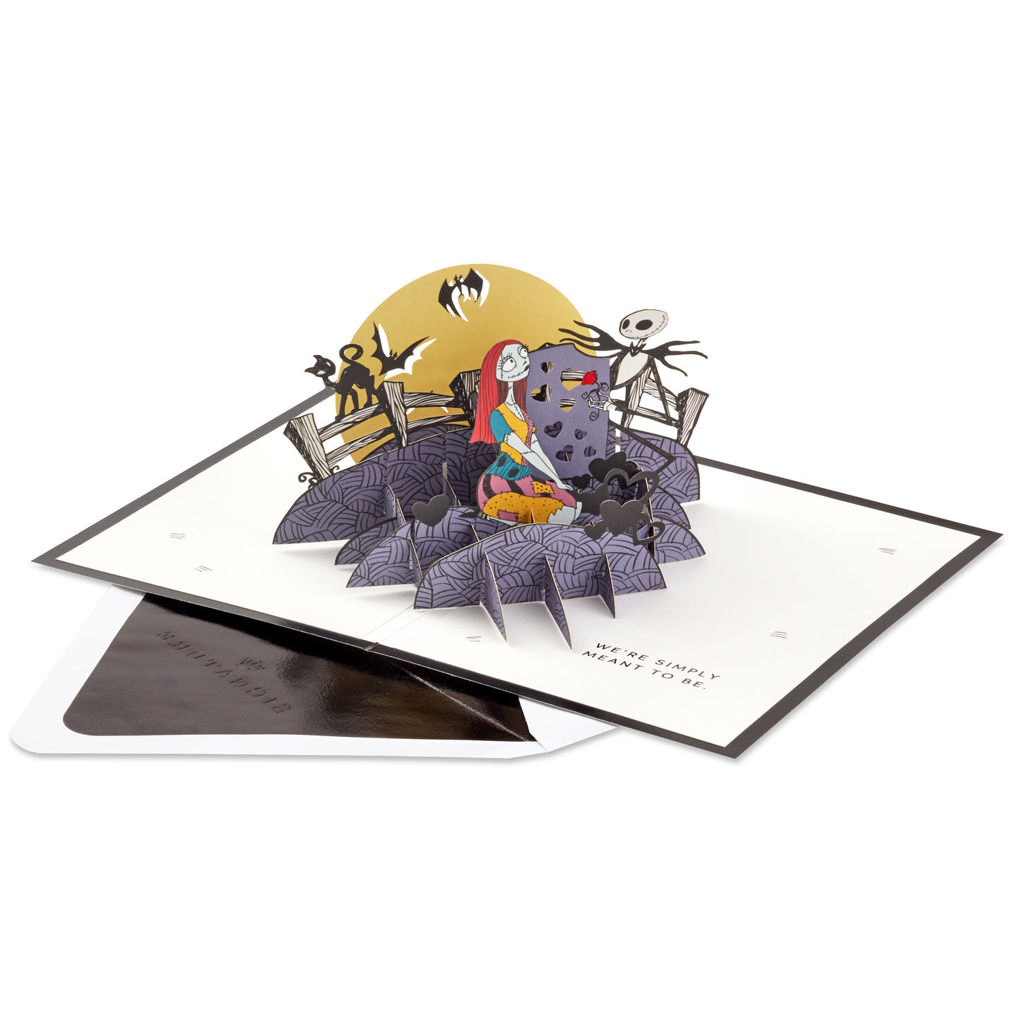 Nightmare Before Christmas Romantic 3D Pop-Up Love Card Pop-up Card with Envelope image number 2