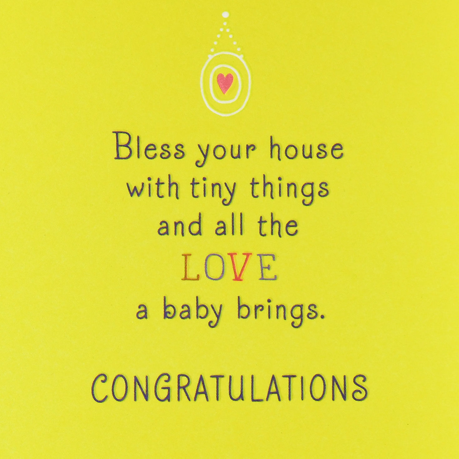 Blessed With Love and Tiny Things New Baby Card, , large image number 2