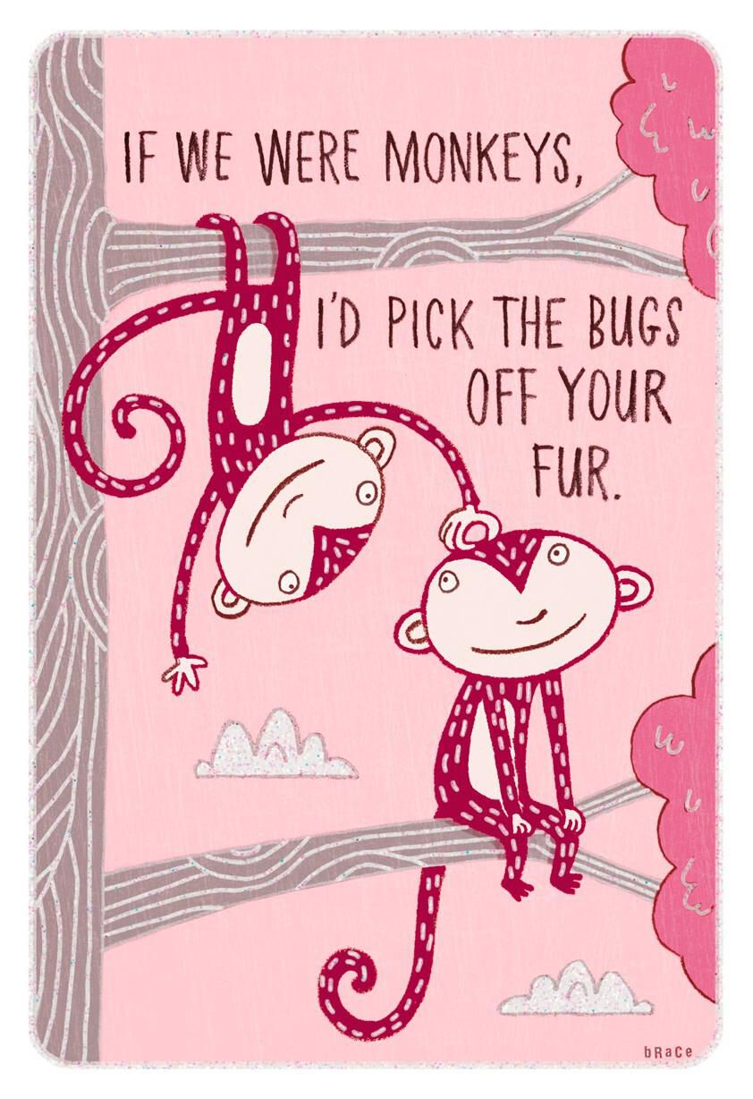 hallmark valentine monkey