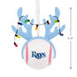 Rays Reindeer Baseball Christmas Ornament measurement image number 3