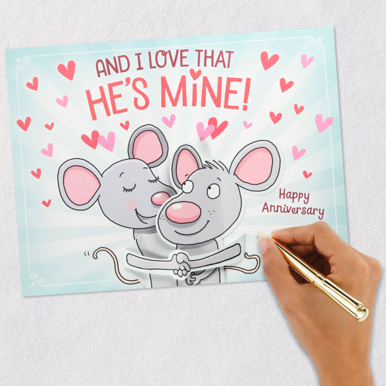 Love That You're Mine Funny Pop-Up Anniversary Card for Husband, , large image number 9
