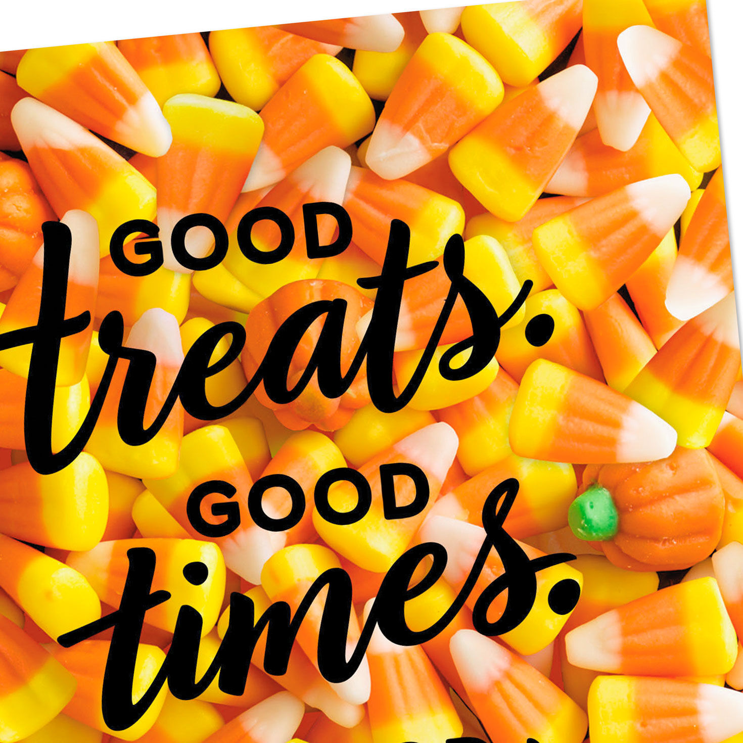 Candy Corn 99-cent Happy Halloween Card Card Front Detail image number 4