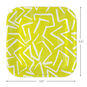 Zig-Zag Stripe on Yellow Dessert Plates, Pack of 8, , large image number 4