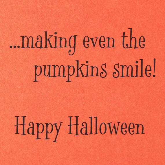 You Make Pumpkins Smile Halloween Card, , large image number 2