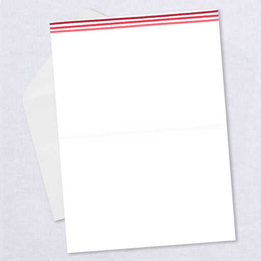 Personalized Red and Pink Hearts Love Card, 