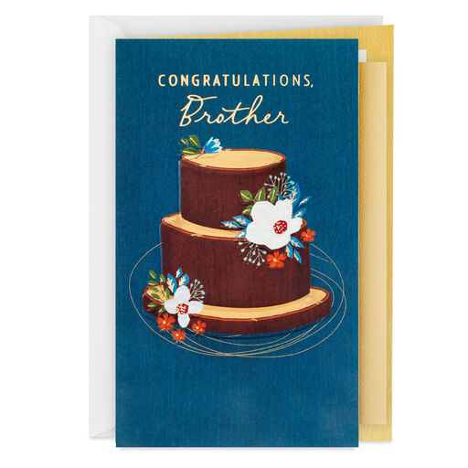 Happy and Proud of You Wedding Card for Brother, 