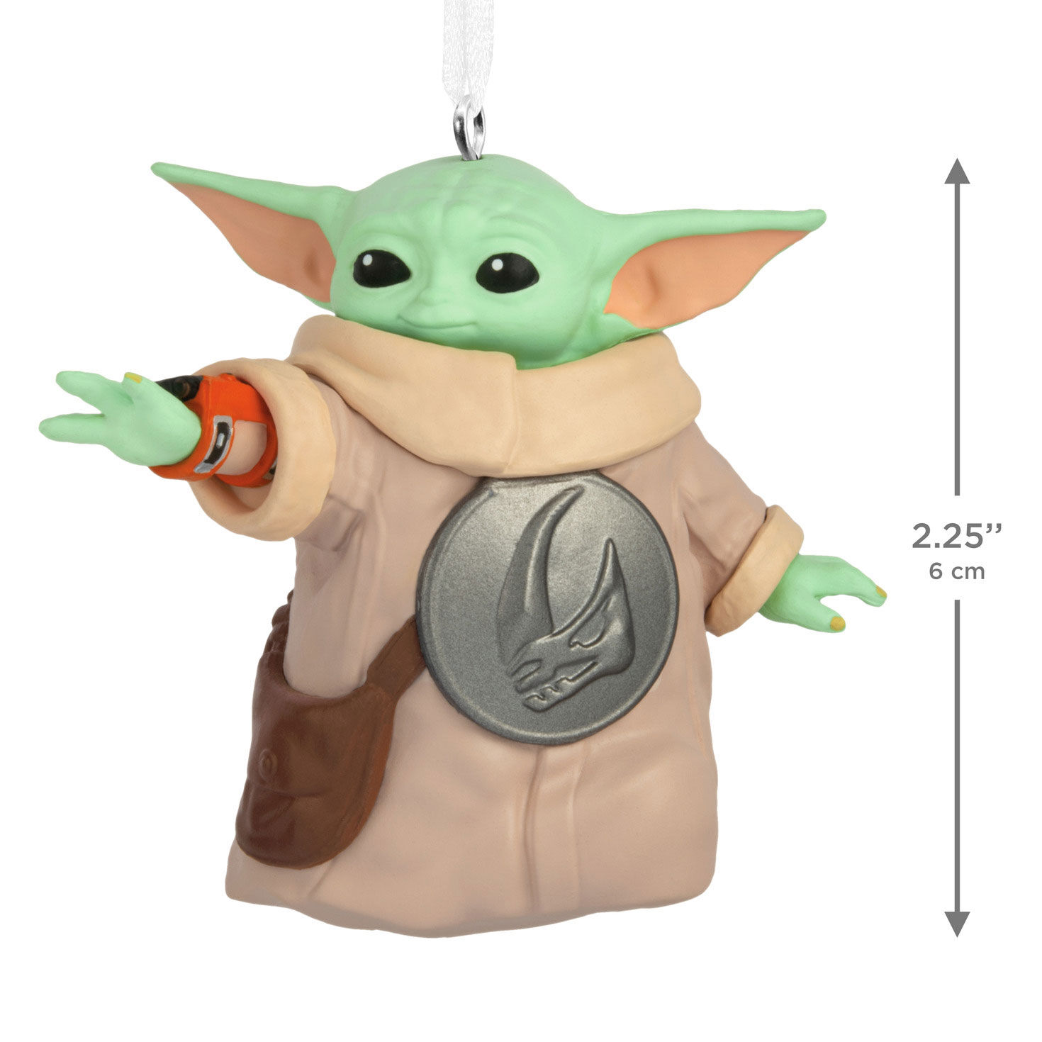 Star Wars: The Mandalorian Grogu Christmas Ornament measurement image number 3