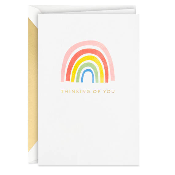 Rainbow Blank Thinking of You Card