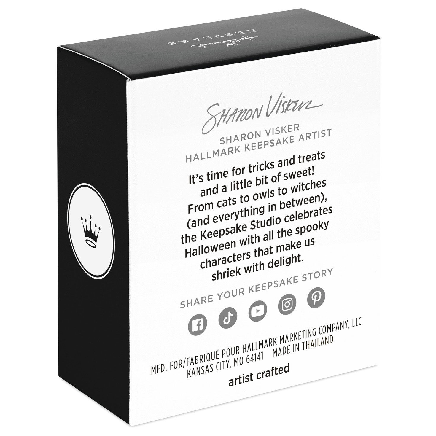 Spider With Candy Corn Keepsake Ornament package back image number 8