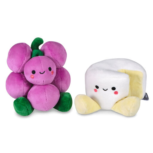 Better Together Grapes and Cheese Magnetic Plush, 5.75", 