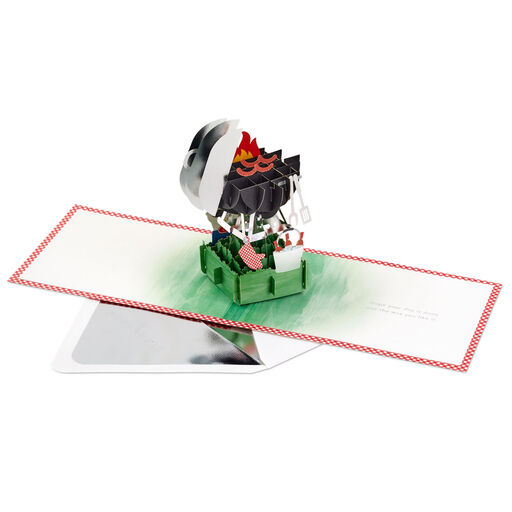 Just for You BBQ Grill 3D Pop-Up Birthday Card, 