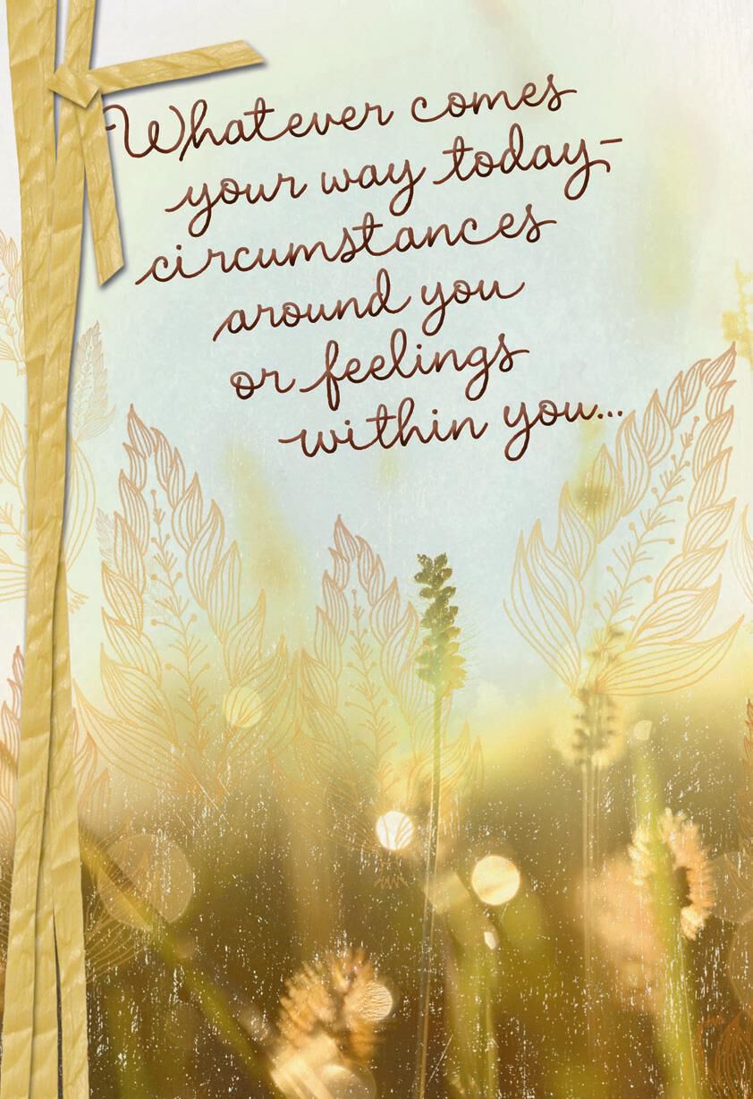 Sunny Wildflowers Religious Encouragement Card