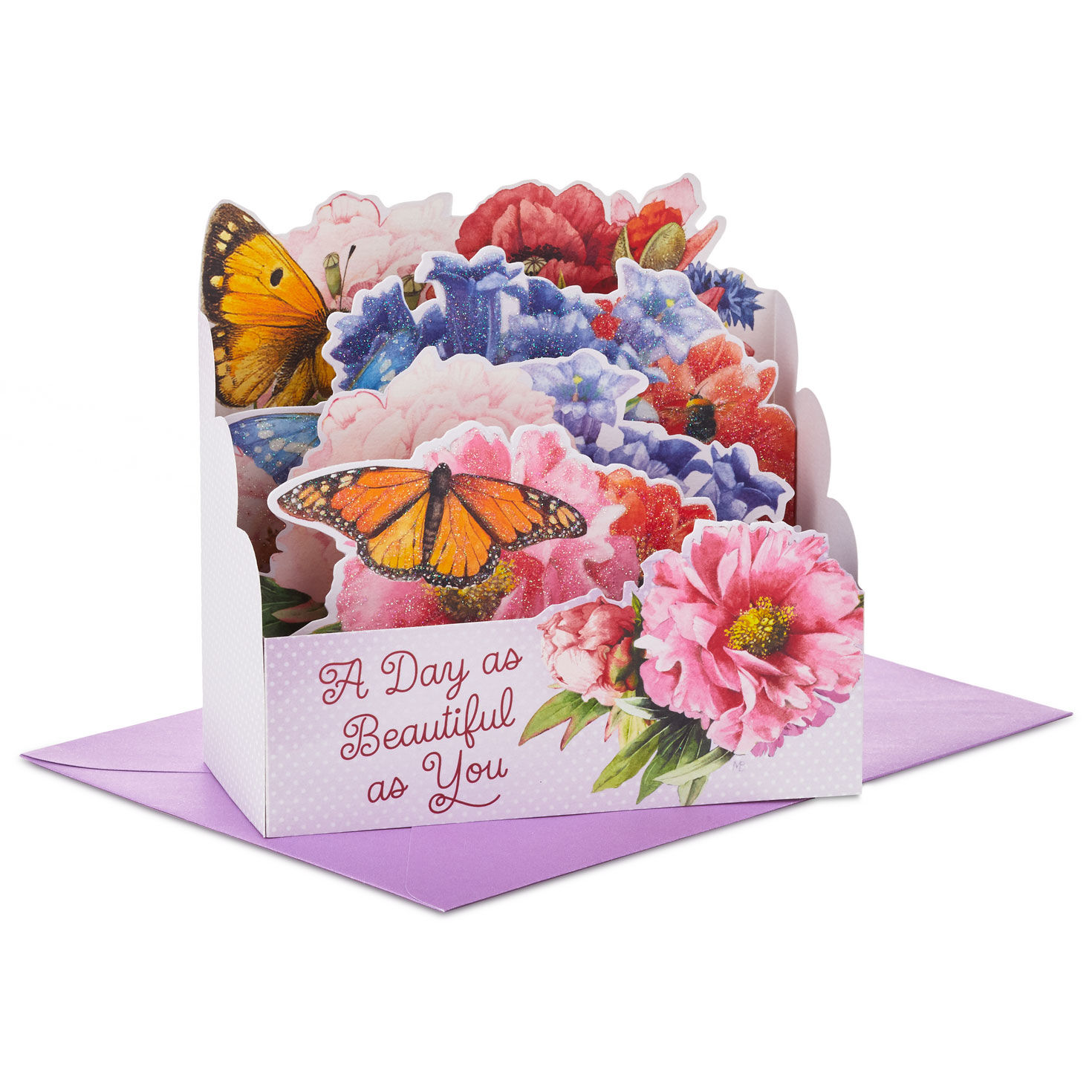Marjolein Bastin Beautiful Day Butterflies and Flowers 3D Pop-Up Card