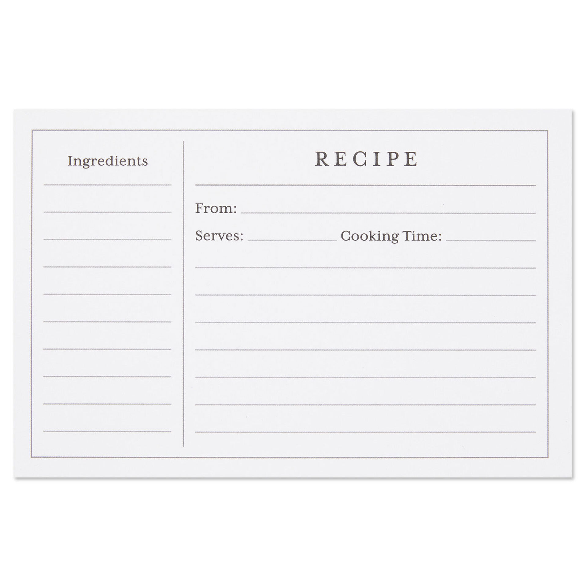 Standard Recipe Cards, Pack of 36 Recipe Organizers Hallmark