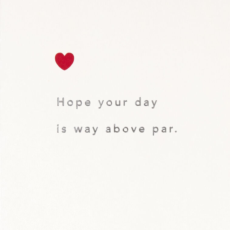 Golf Clubs in Bag Birthday Card Sentiment  image number 2