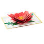 Red Poinsettia 3D Pop-Up Christmas Card, , large image number 3
