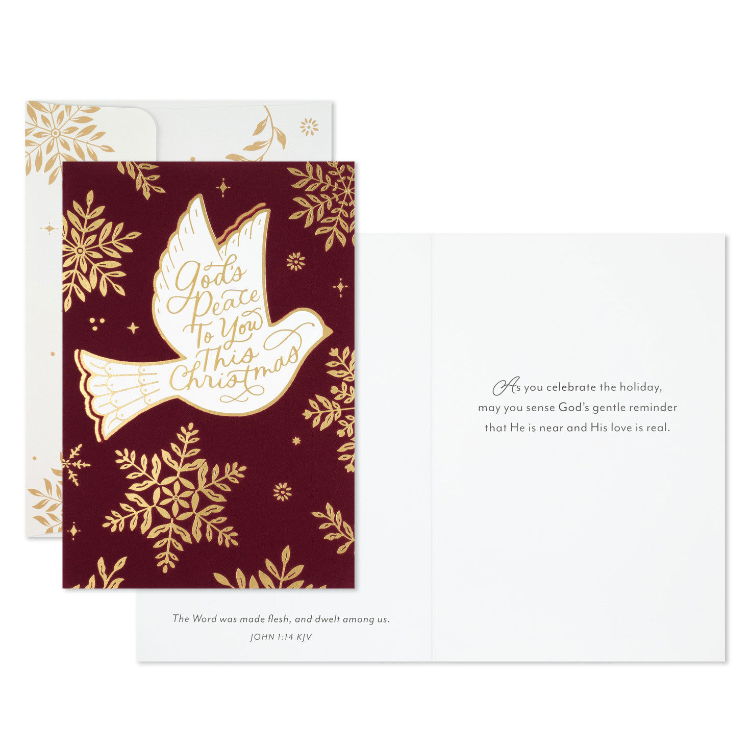 Make spirits bright when you send these cute Hallmark boxed Christmas cards featuring Card Front with Sentiment image number 3