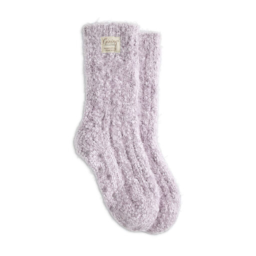 Demdaco Light Purple Giving Socks, 