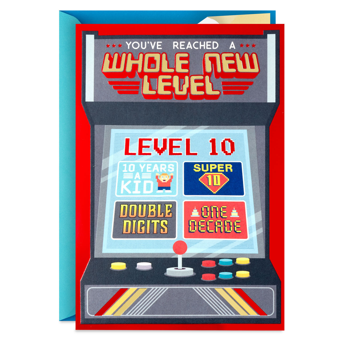 Whole New Level Funny Pop-Up 10th Birthday Card