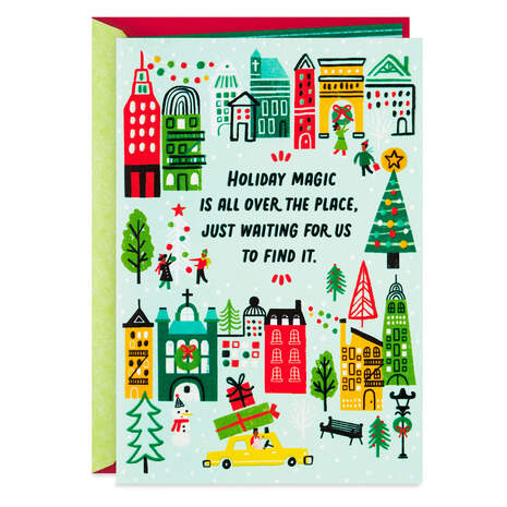 Holiday Magic Christmas Card, , large
