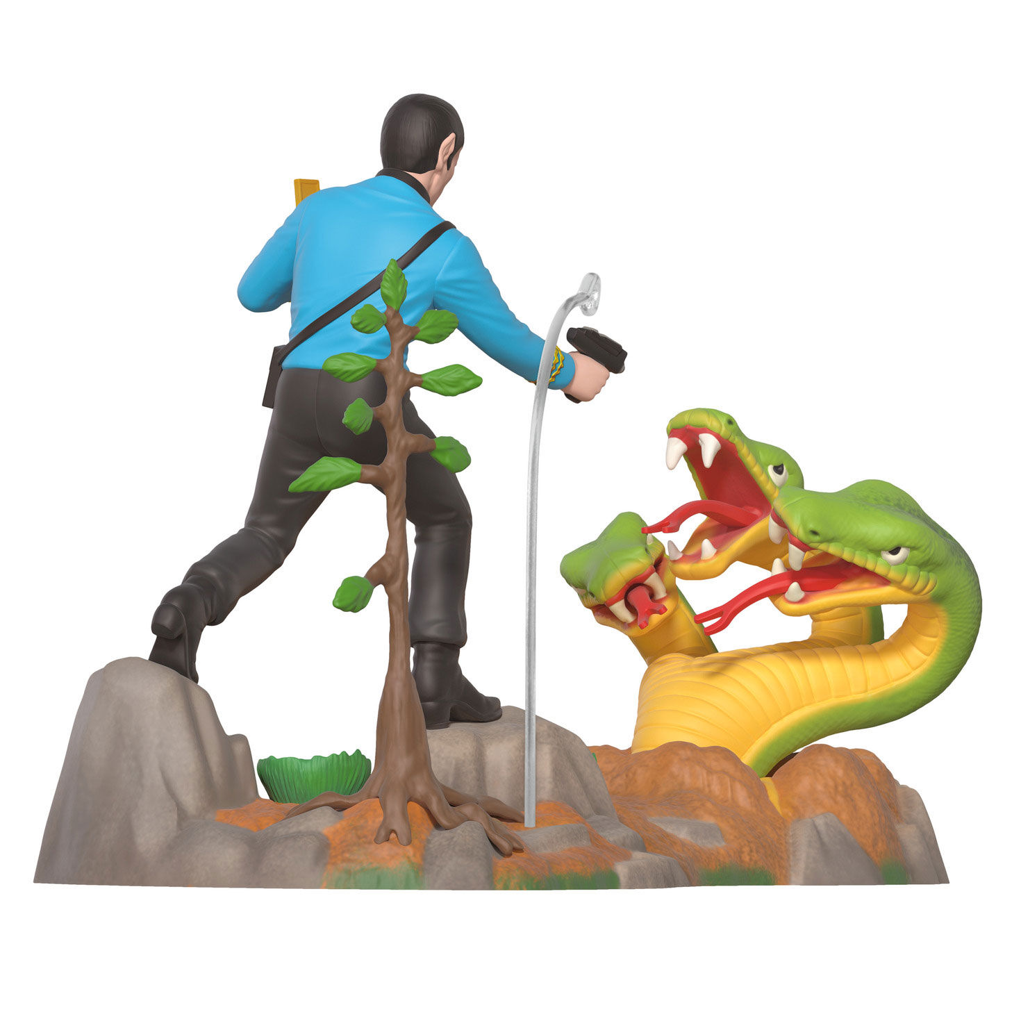 Star Trek Spock With Monster Keepsake Ornament Back image number 6