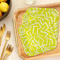 Zig-Zag Stripe on Yellow Dessert Plates, Pack of 8, , large image number 3