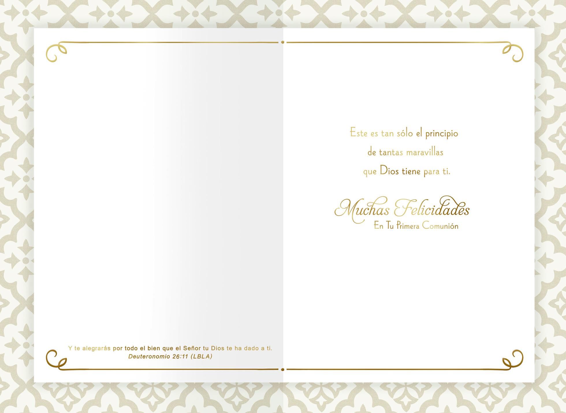 Special Moments Religious Spanish-Language First Communion Card