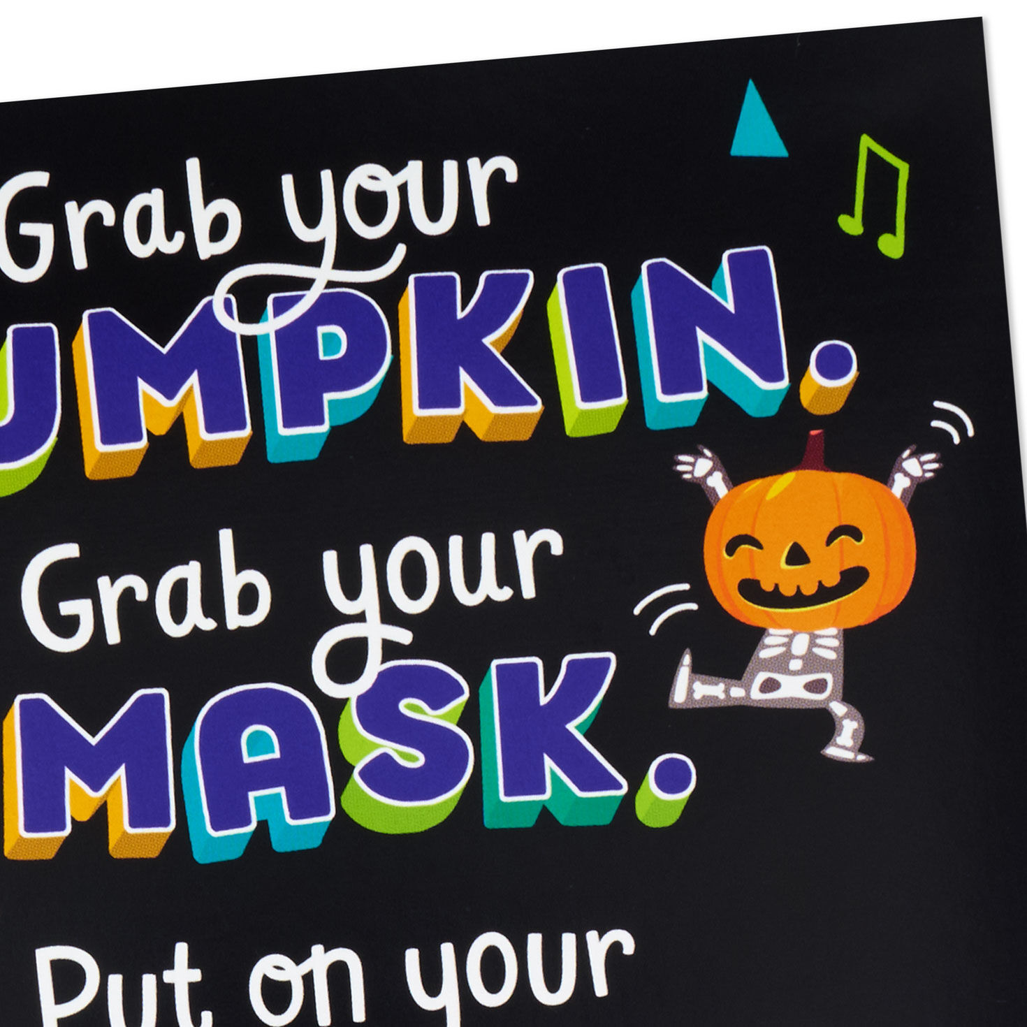Boom Box Monster Mash Musical Halloween Card for Kids Card Front Detail image number 4