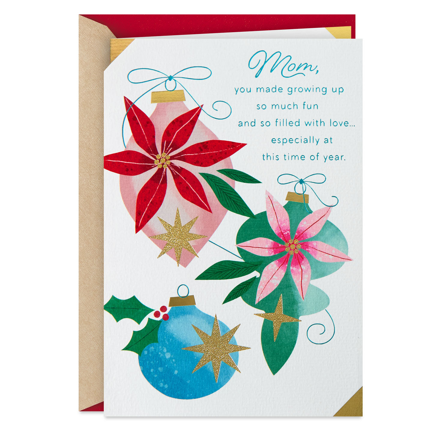 You Made Growing Up So Much Fun Christmas Card for Mom