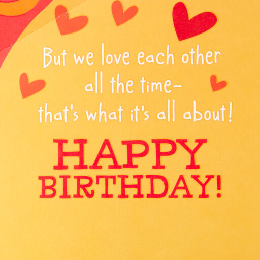What It's All About Romantic Pop-Up Birthday Card, 