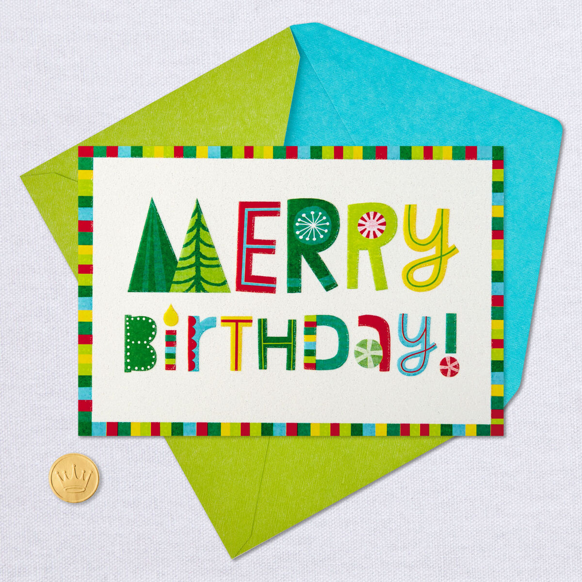 Happy And Merry Christmas Birthday Card Greeting Cards Hallmark