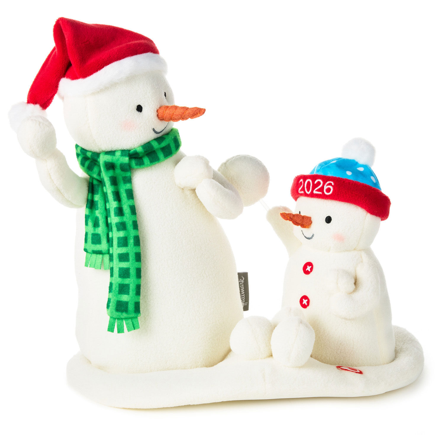 Snowball Fight! Musical Snowmen Plush With Motion, 10"